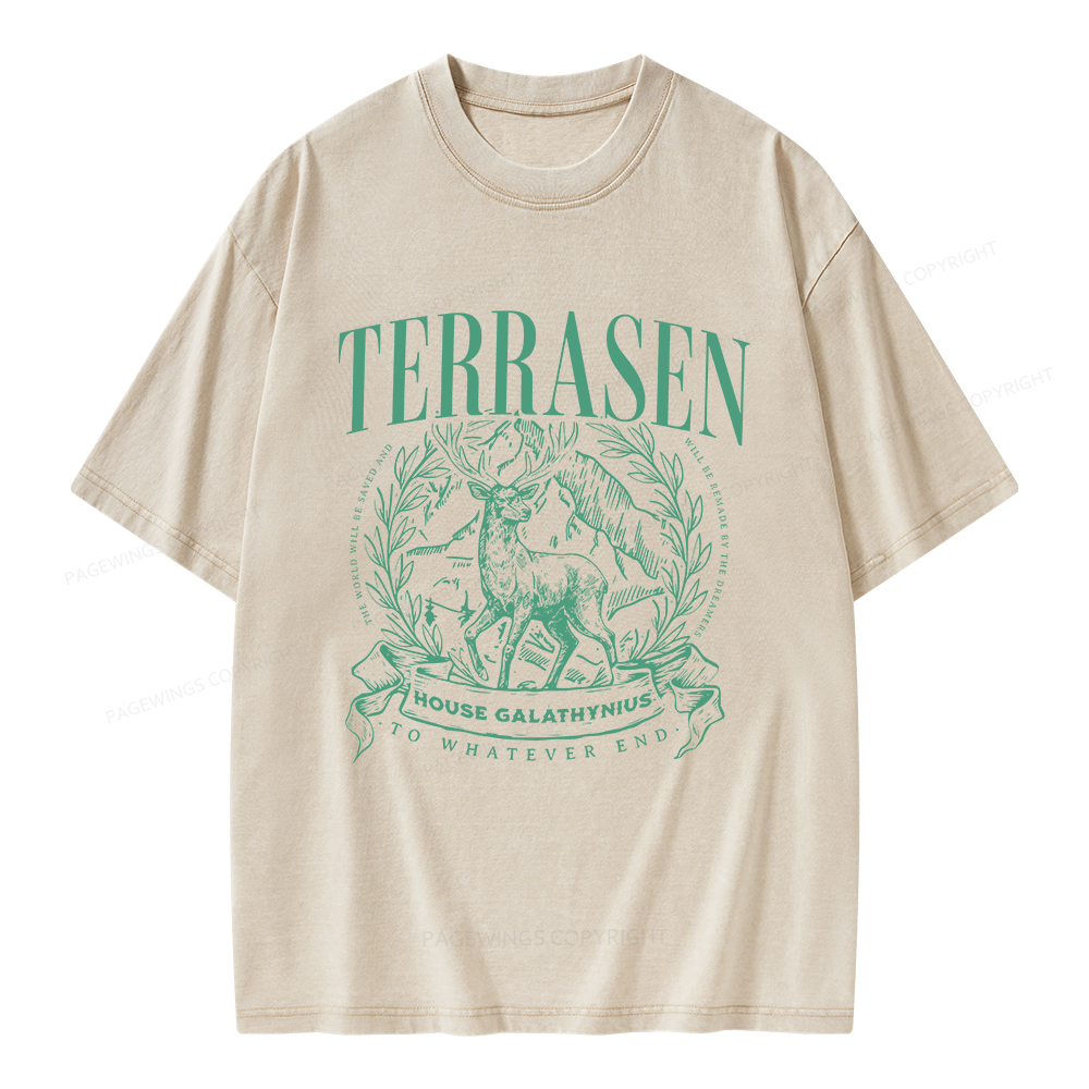 Pagewings Terrasen Unisex Washed T-shirt