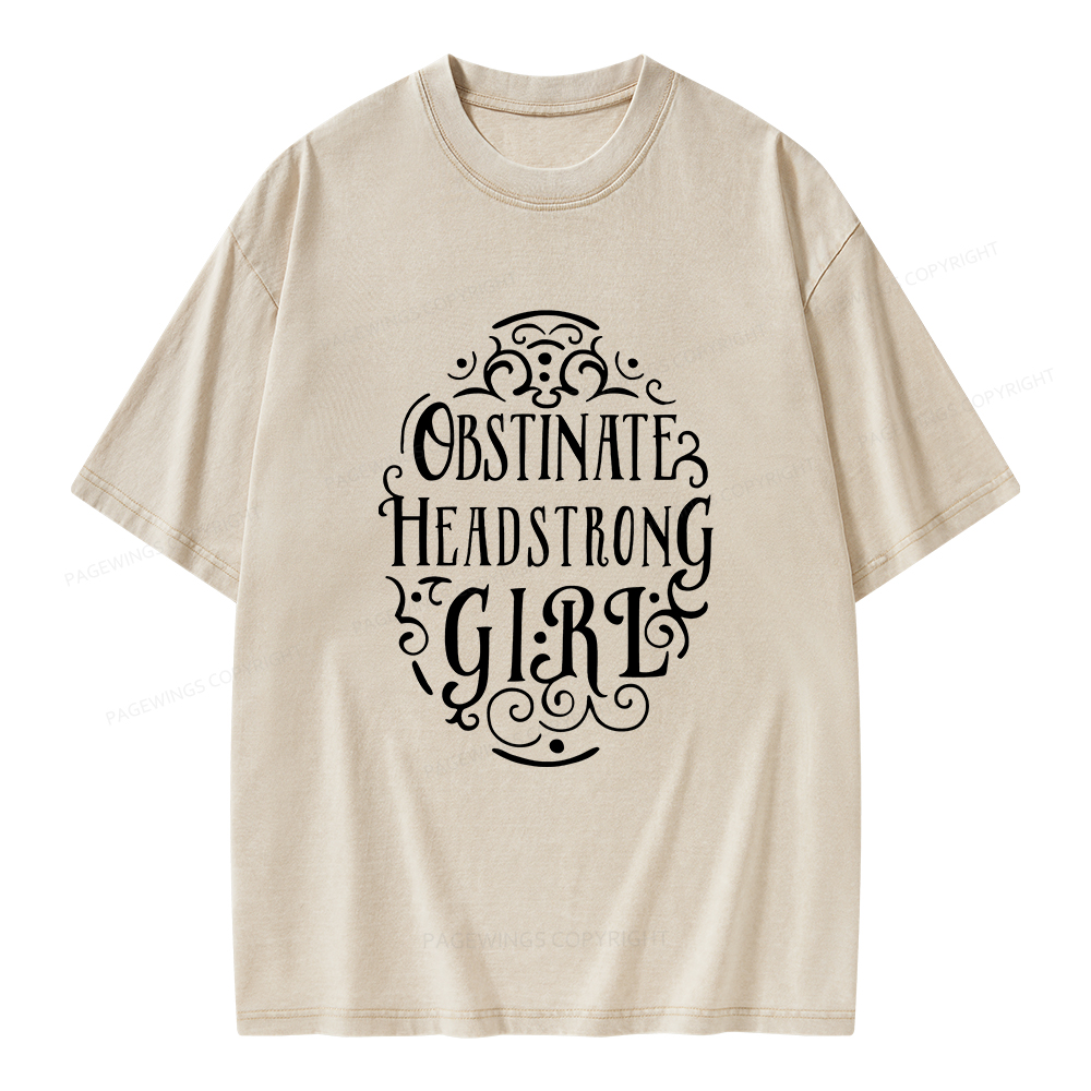 Pagewings Obstinate Unisex Washed T-shirt