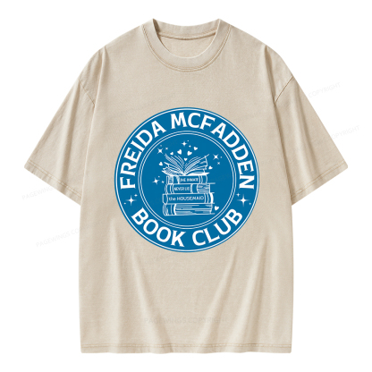 Pagewings Freida McFadden Book Club Unisex Washed T-shirt
