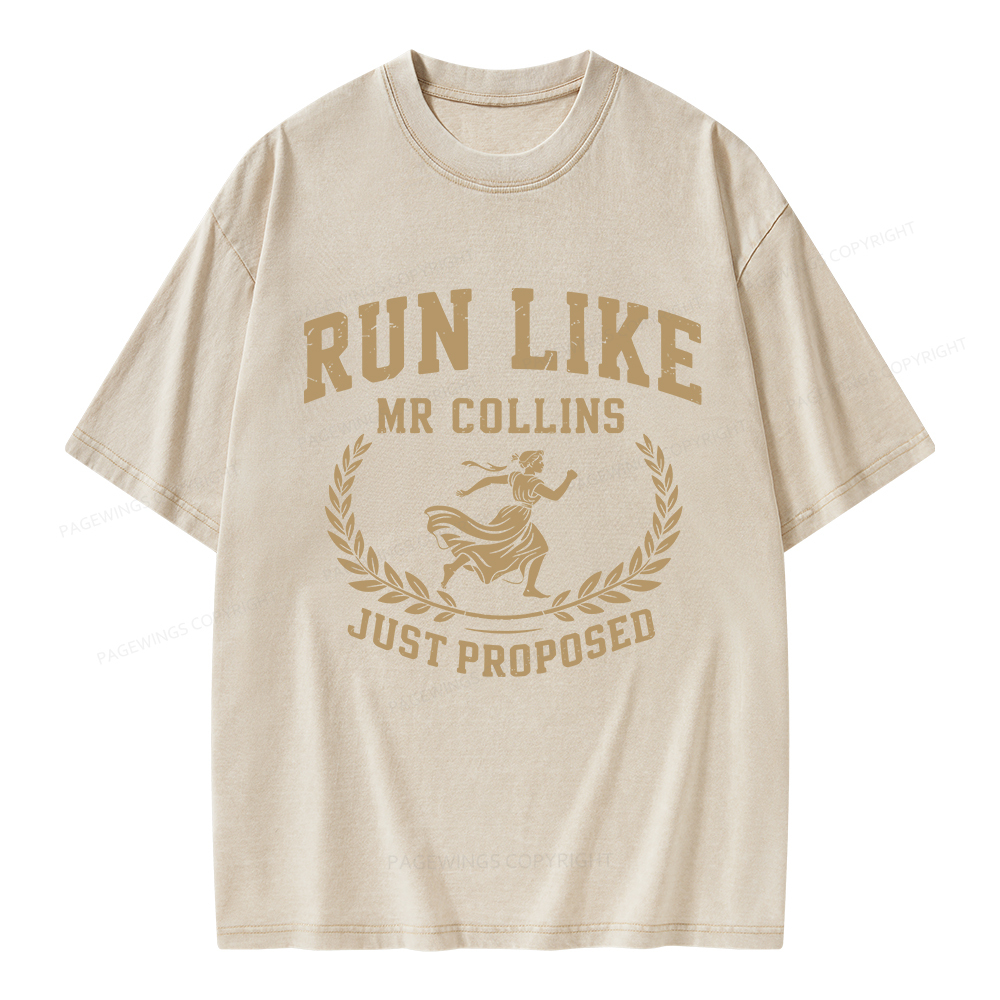 Pagewings Just Proposed Unisex Washed T-shirt