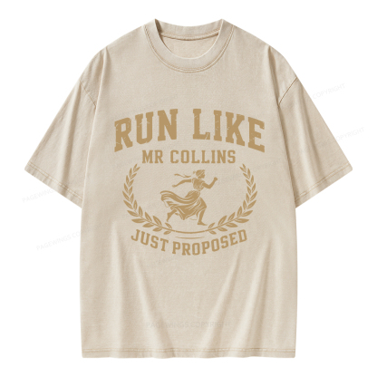 Pagewings Just Proposed Unisex Washed T-shirt