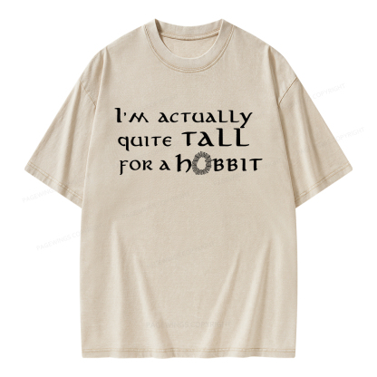 Pagewings I'm Actually Quite Tall Unisex Washed T-shirt