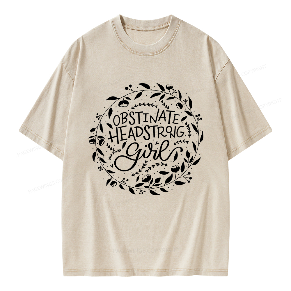 Pagewings Obstinate Unisex Washed T-shirt