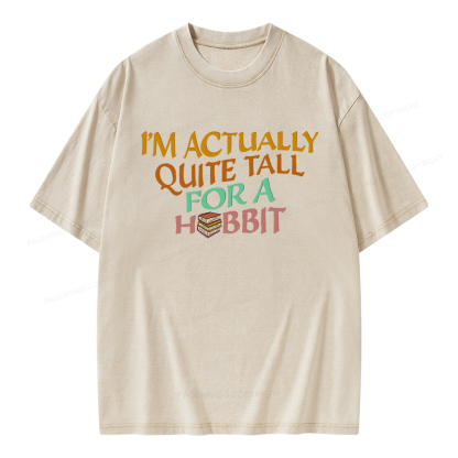 Pagewings I'm Actually Quite Tall Unisex Washed T-shirt