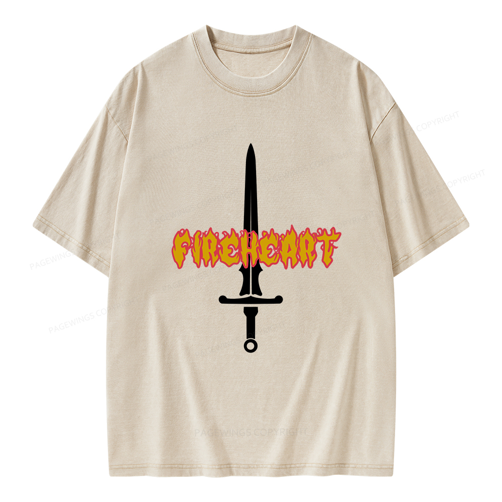 Pagewings Fireheart Aelin The Thirteen Unisex Washed T-shirt