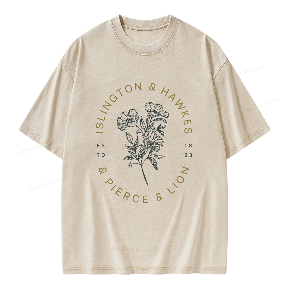 Pagewings Book Lovers of Novels Unisex Washed T-shirt