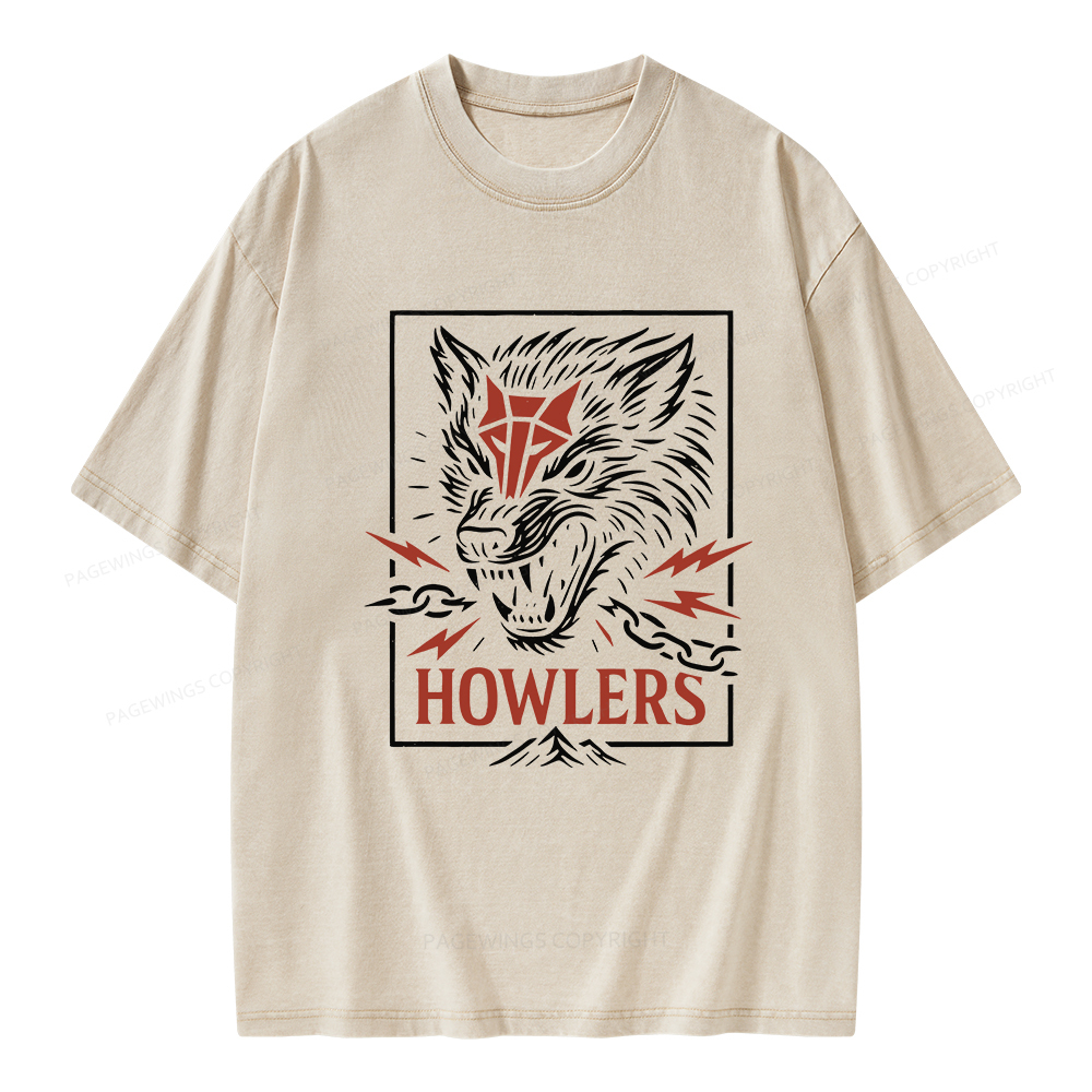 Pagewings Howlers Unisex Washed T-shirt