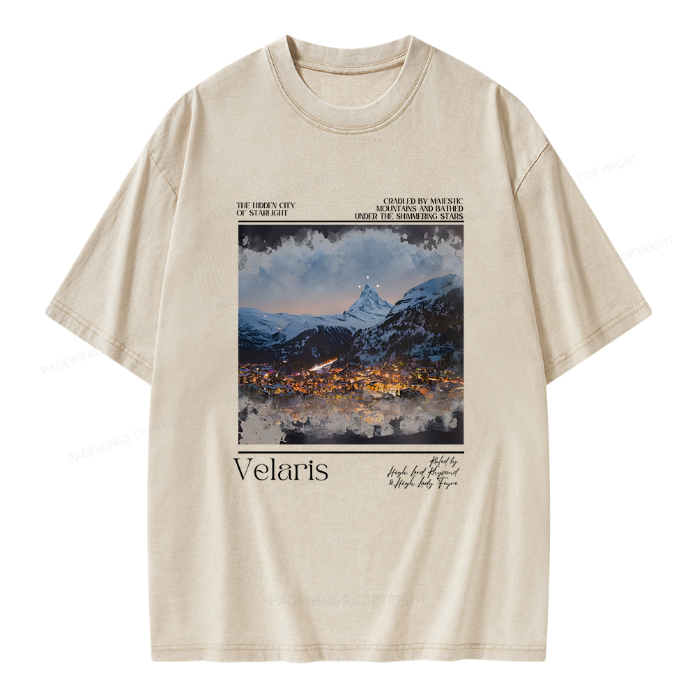 Pagewings Velaris Unisex Washed T-shirt