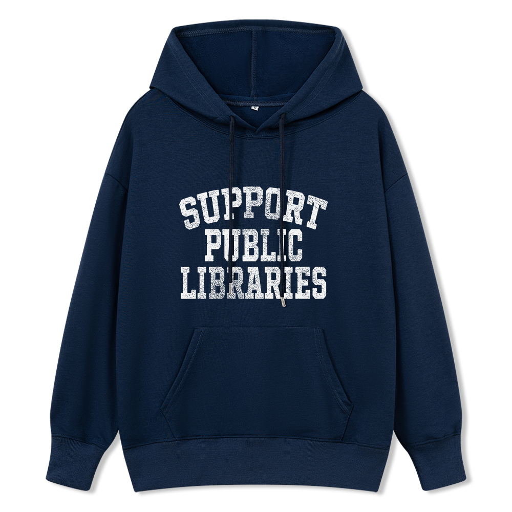 Pagewings Support Public Libraries Unisex Classic Hoodie