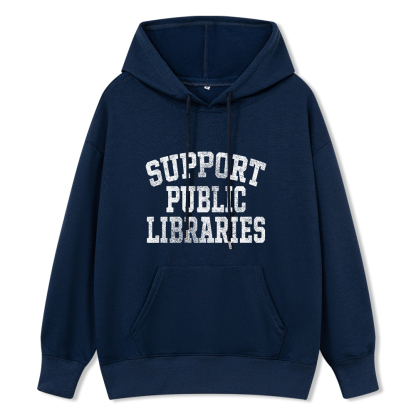 Pagewings Support Public Libraries Unisex Classic Hoodie