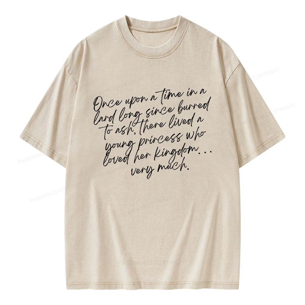Pagewings Once Upon A Time Unisex Washed T-shirt