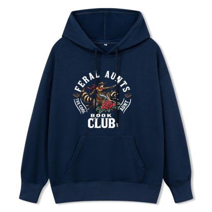 Pagewings Feral Aunt Social Book Club Unisex Classic Hoodie