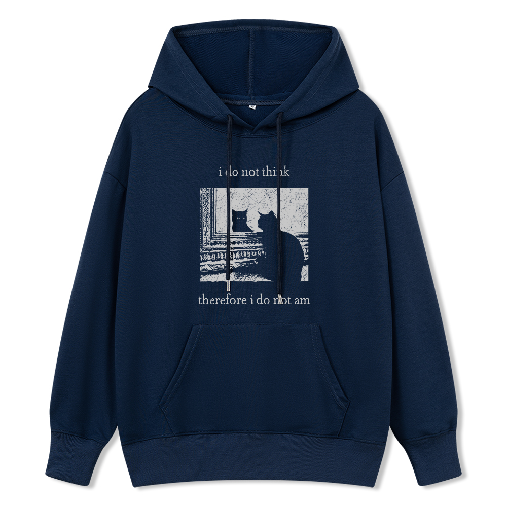 Pagewings I Do Not Think Therefore I Do Not Am Unisex Classic Hoodie