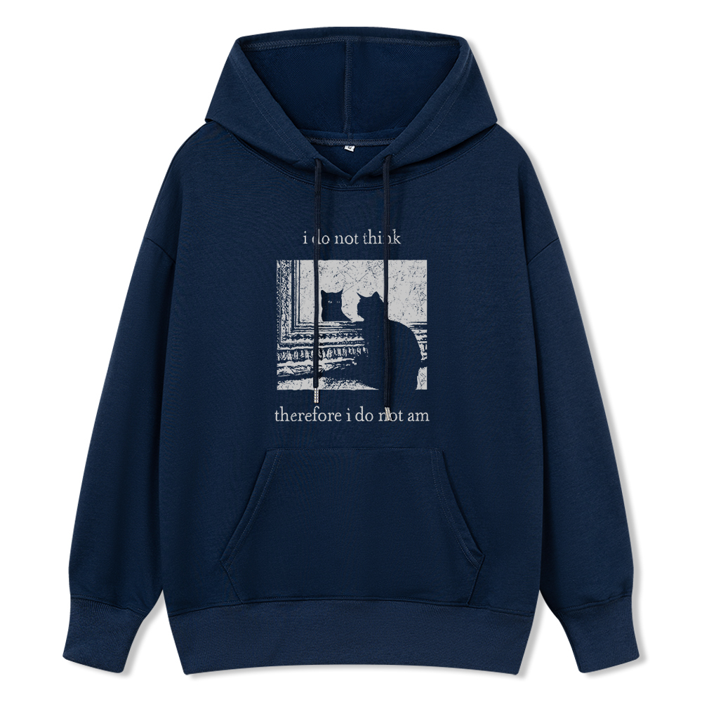 Pagewings I Do Not Think Therefore I Do Not Am Unisex Classic Hoodie