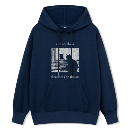 Pagewings I Do Not Think Therefore I Do Not Am Unisex Classic Hoodie