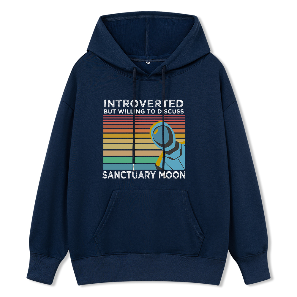 Pagewings Introverted But Willing to Discuss Sanctuary Moon Unisex Classic Hoodie