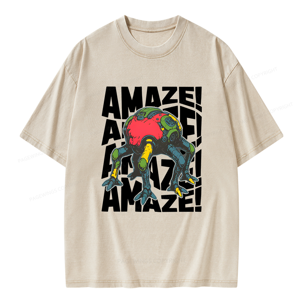 Pagewings Amaze Unisex Washed T-shirt