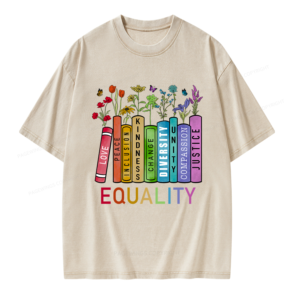 Pagewings Equal Rights Shirt Unisex Washed T-shirt