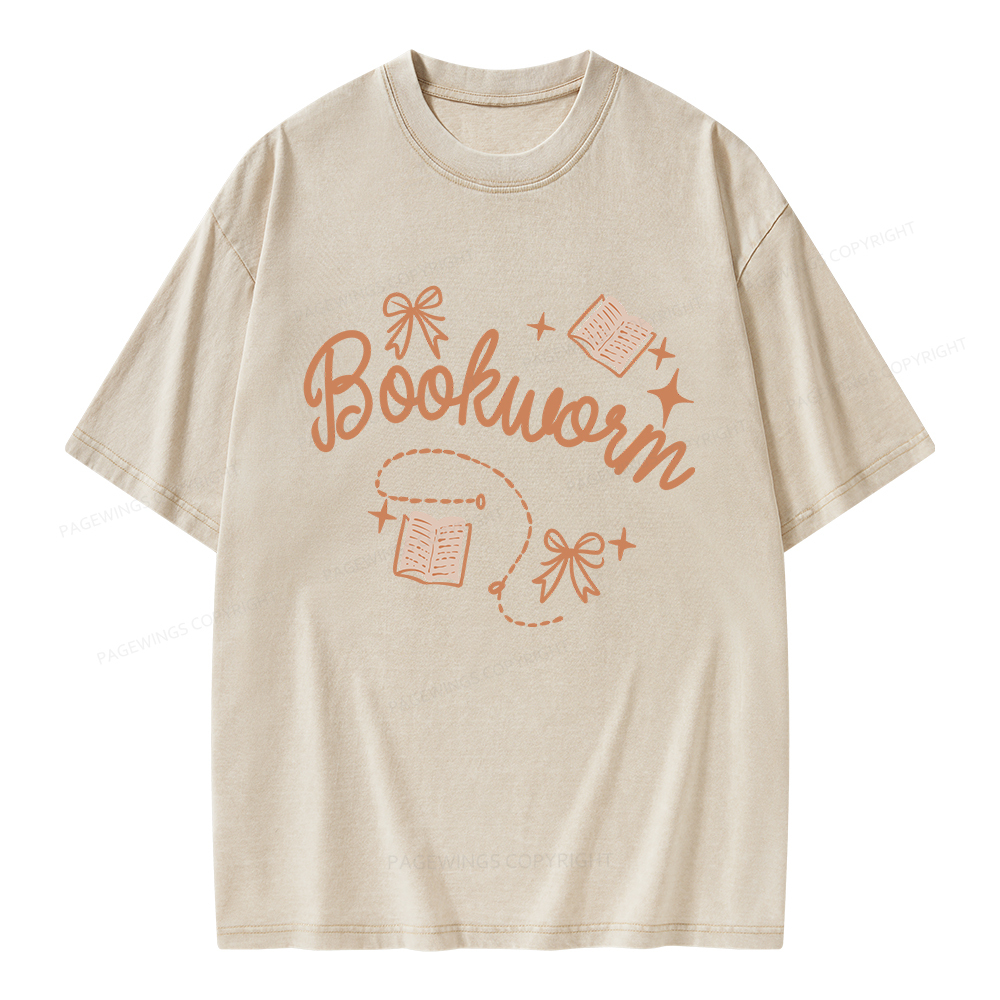 Pagewings Bookworm Unisex Washed T-shirt