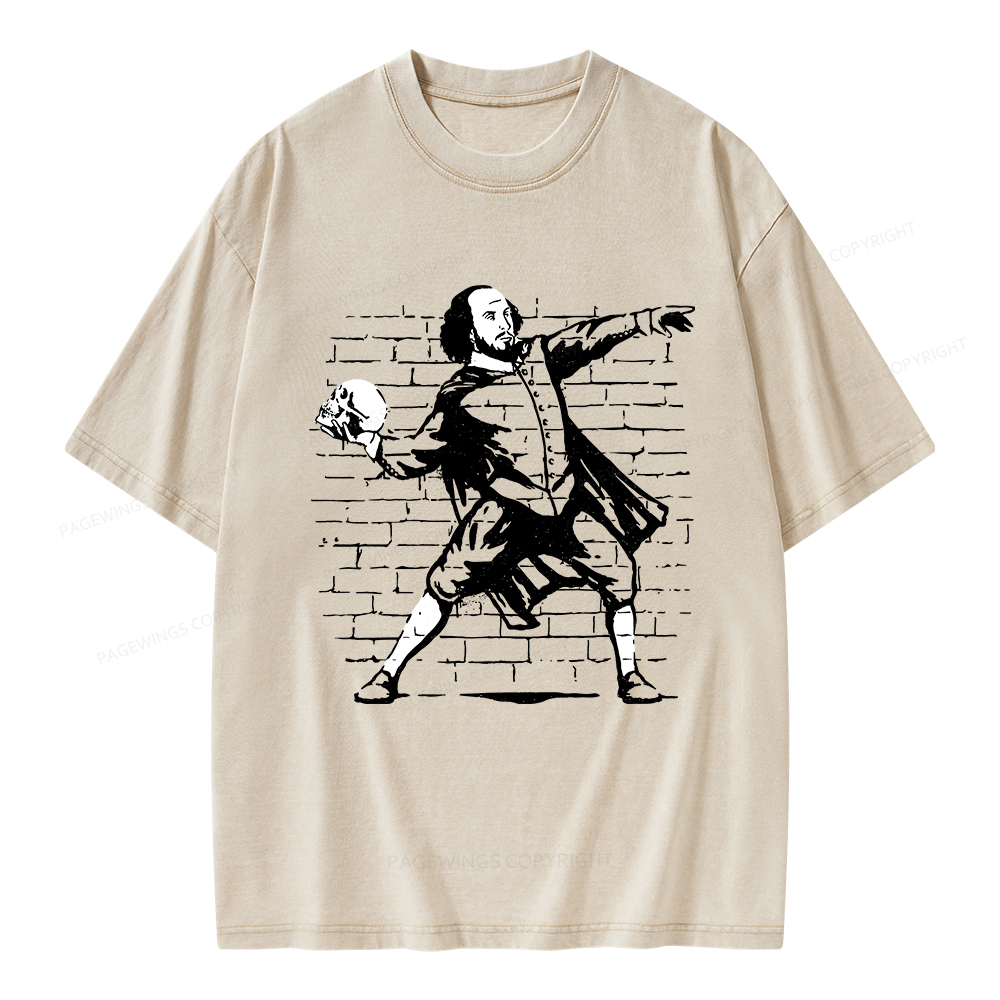 Pagewings The Poet Unisex Washed T-shirt