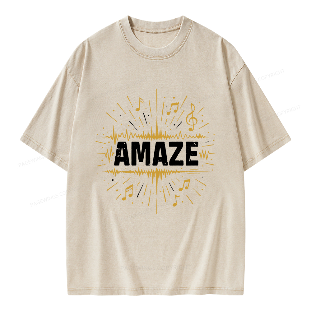 Pagewings Amaze Unisex Washed T-shirt