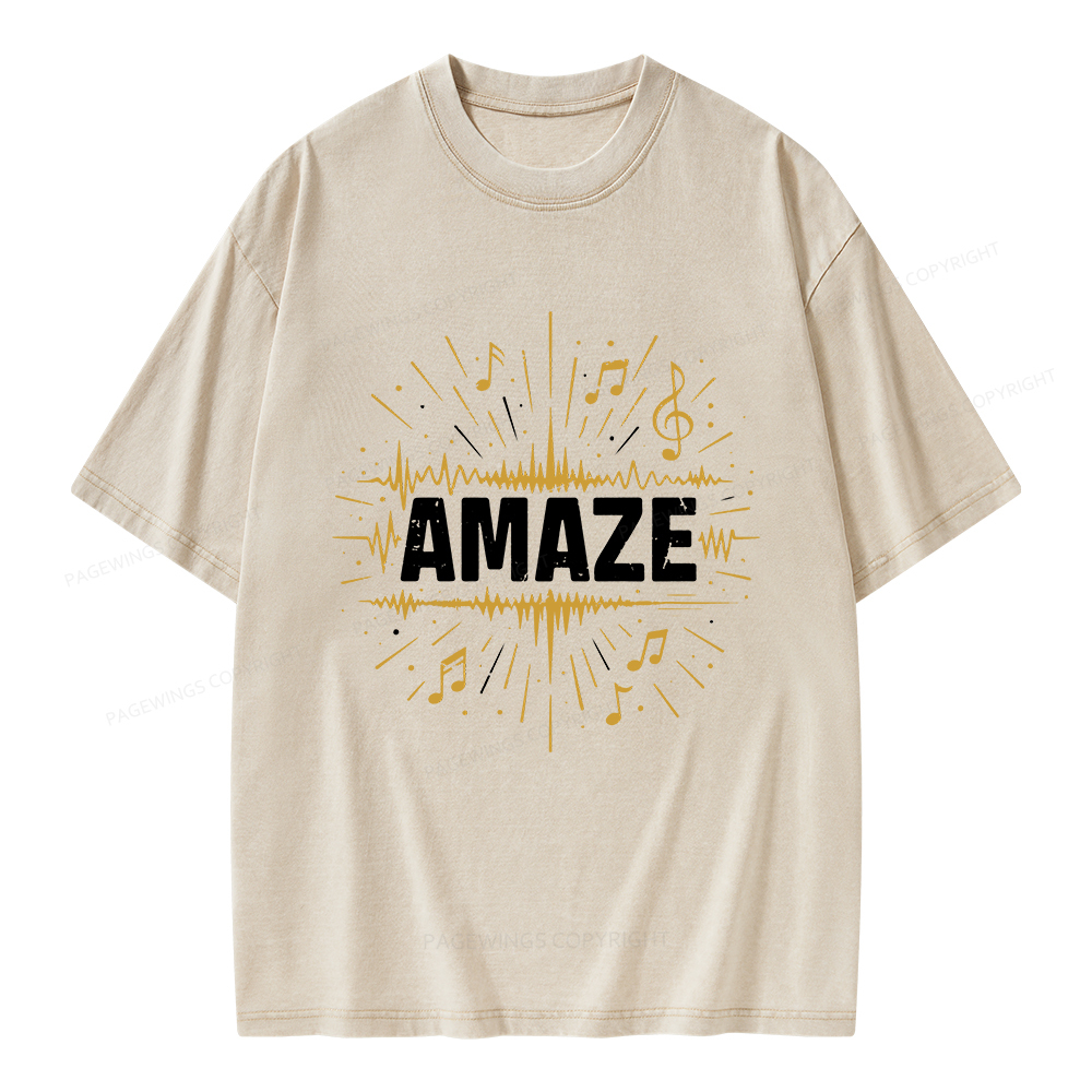 Pagewings Amaze Unisex Washed T-shirt