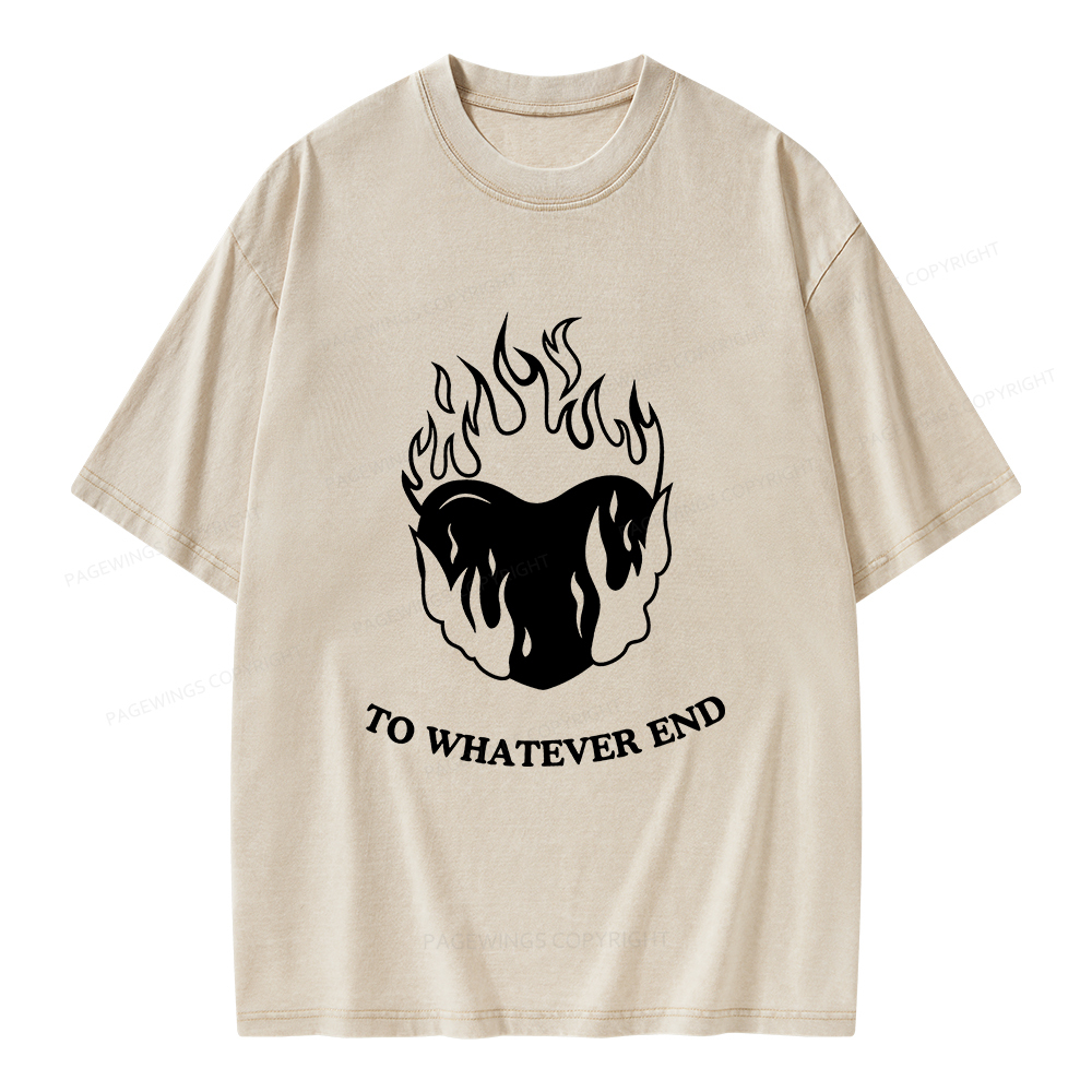 Pagewings Fireheart Unisex Washed T-shirt