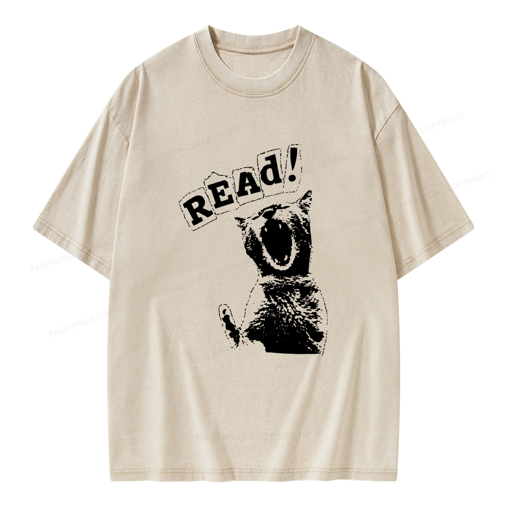 Pagewings Read Unisex Washed T-shirt