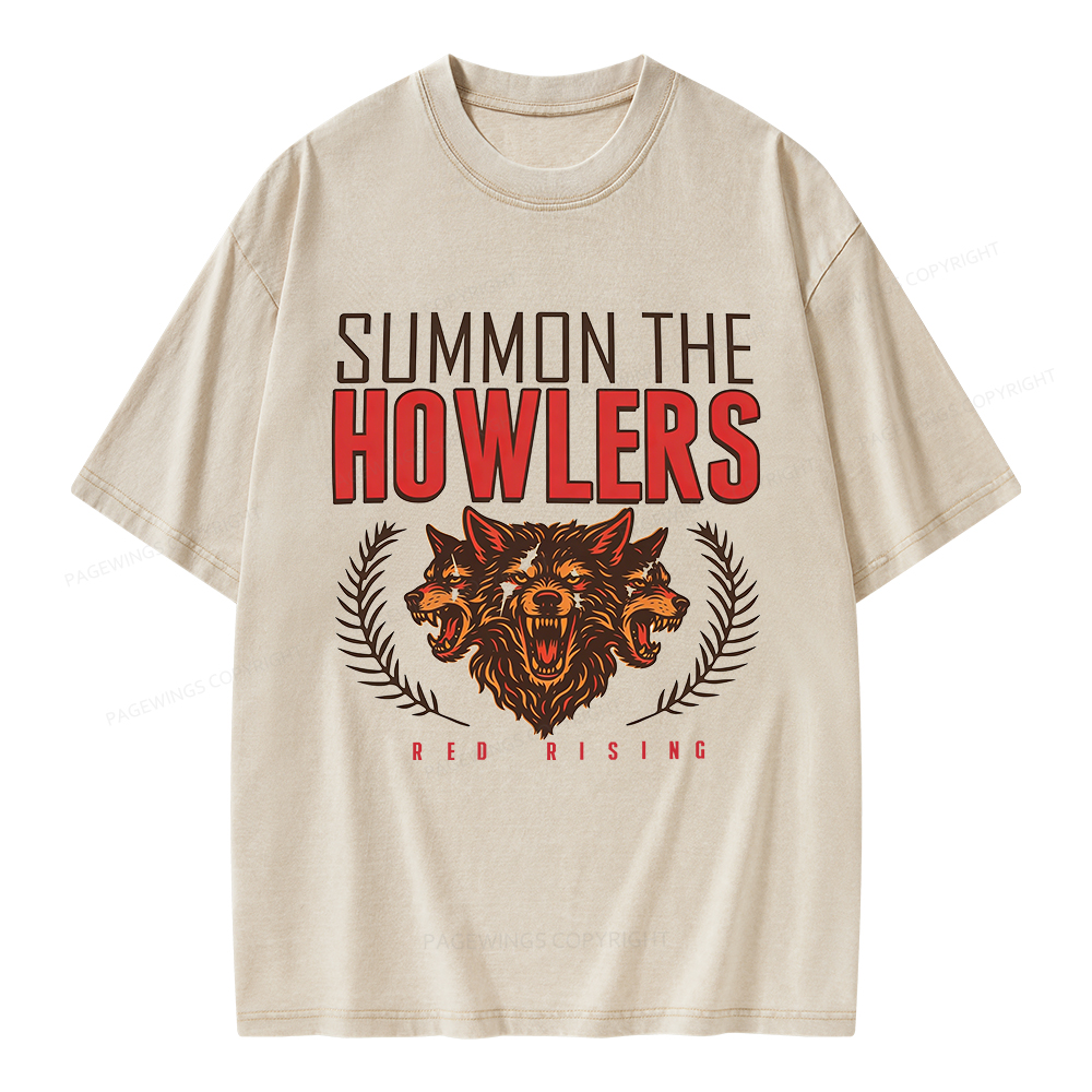 Pagewings Summon the Howlers Unisex Washed T-shirt