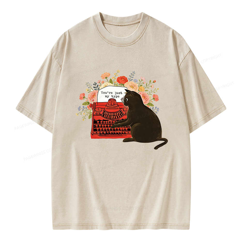 Pagewings You're Just My Type Unisex Washed T-shirt