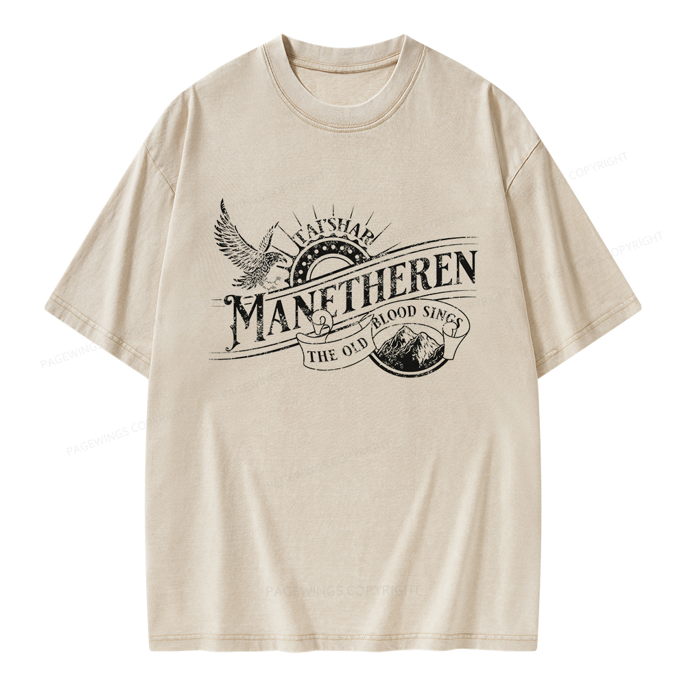 Pagewings Manetheren Unisex Washed T-shirt