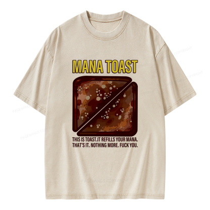 Pagewings Mana Toast Unisex Washed T-shirt