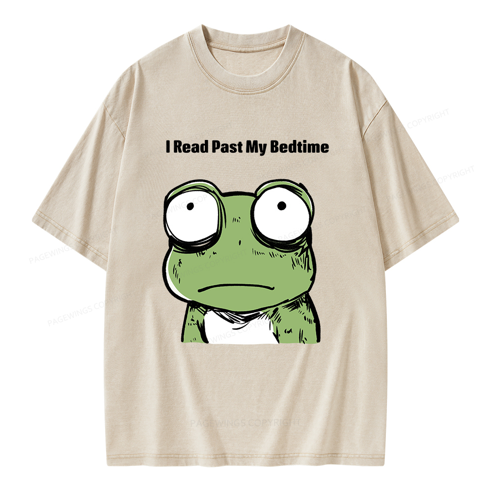 Pagewings I Read Past My Bedtime  Unisex Washed T-shirt