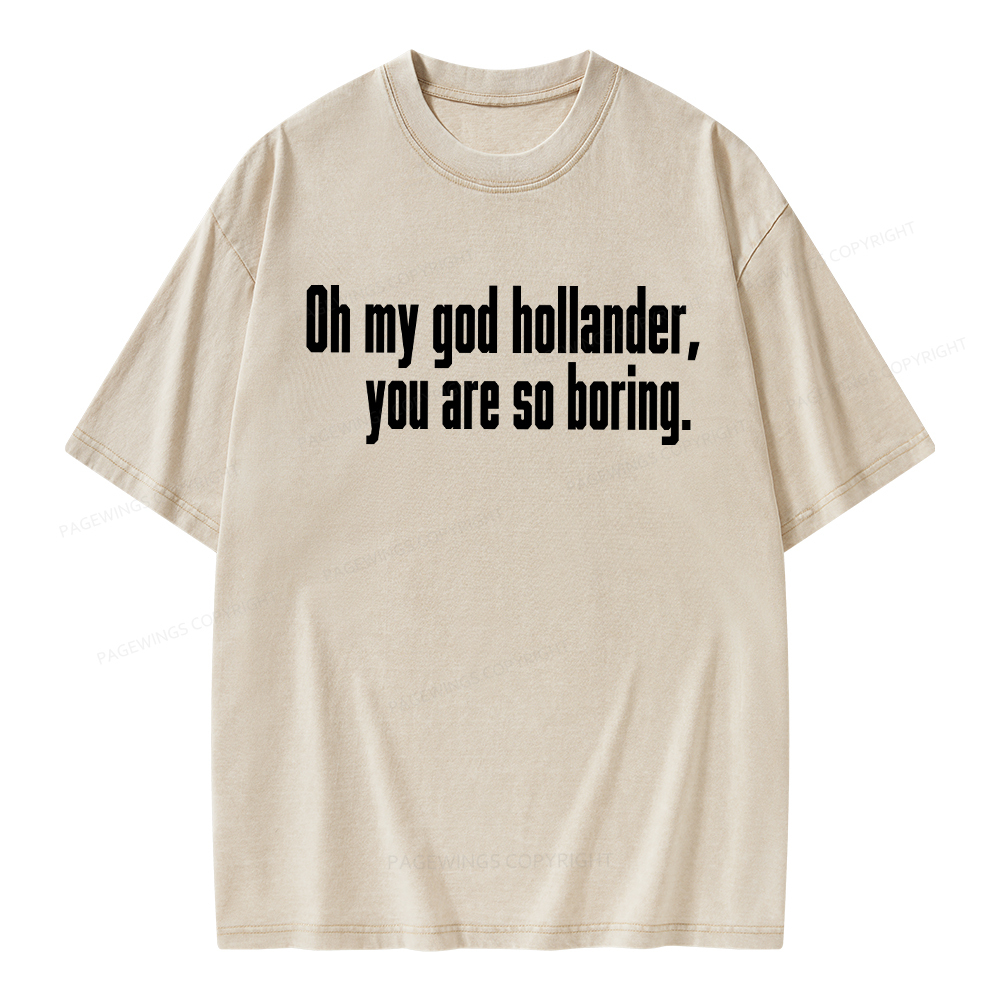 Pagewings So Boring Unisex Washed T-shirt