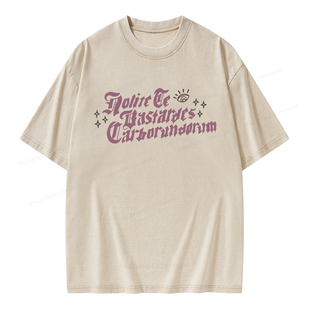 Pagewings Don't Let the Bastards Grind You Down Unisex Washed T-shirt