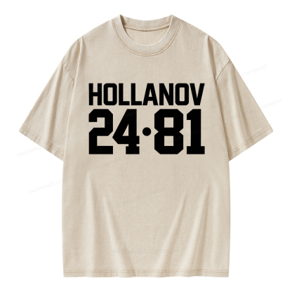 Pagewings Romance Numbers Unisex Washed T-shirt