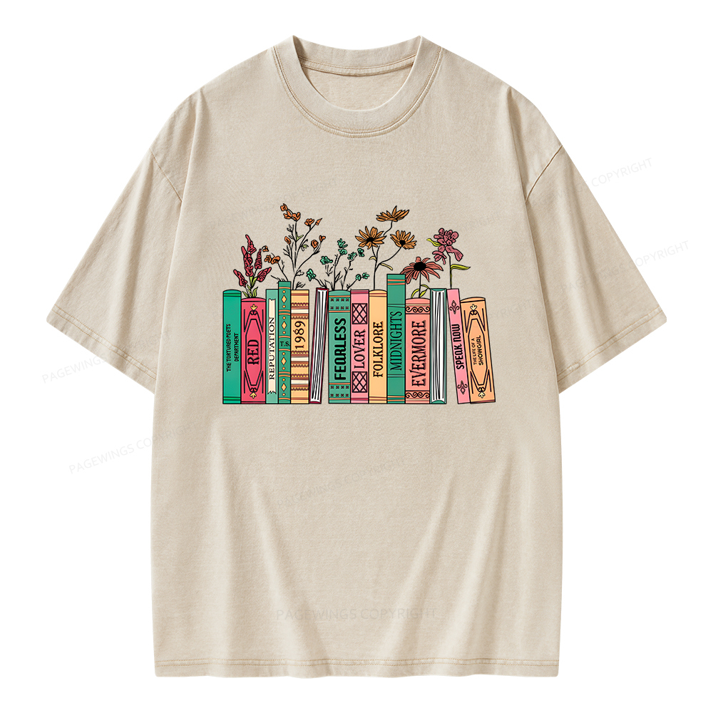 Pagewings Book Lover Unisex Washed T-shirt