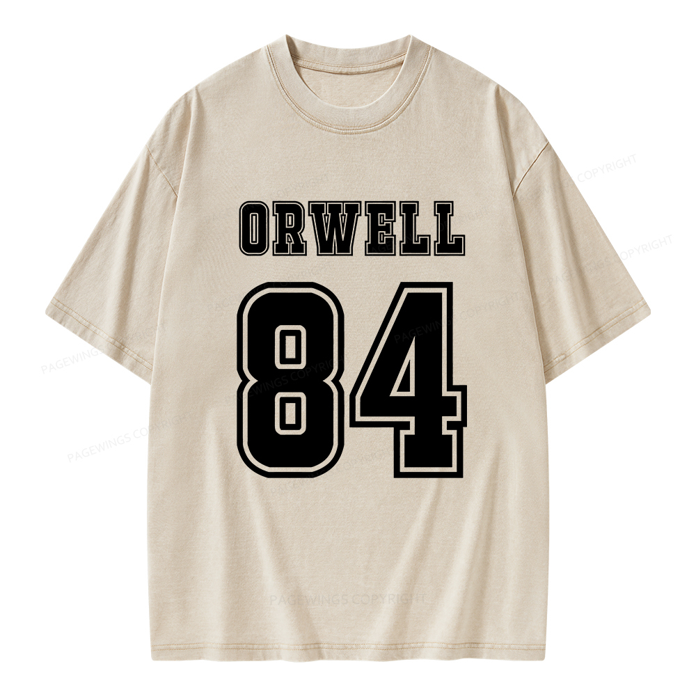 Pagewings Orwell 84 Unisex Washed T-shirt