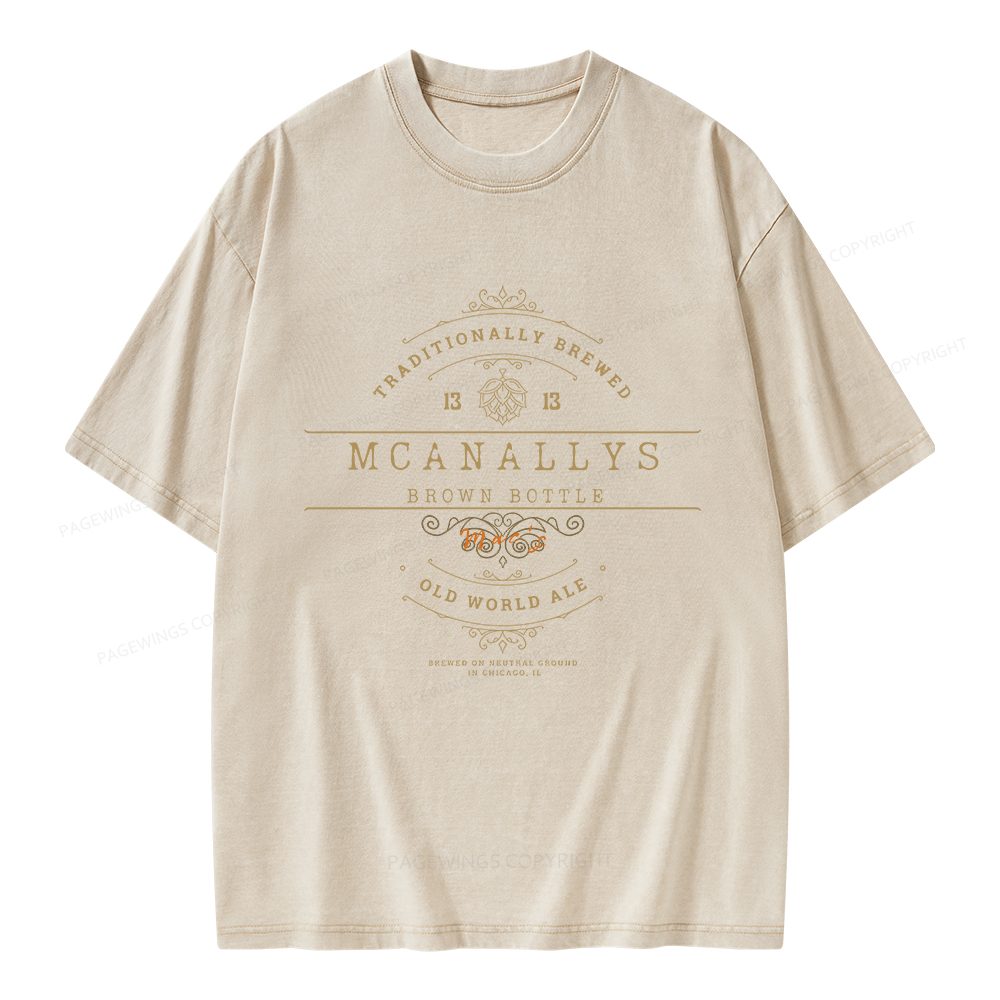 Pagewings Old World Pub Unisex Washed T-shirt