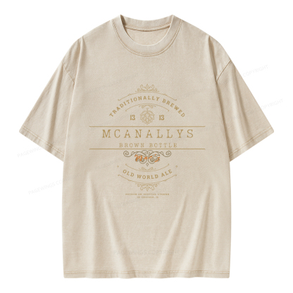 Pagewings Old World Pub Unisex Washed T-shirt