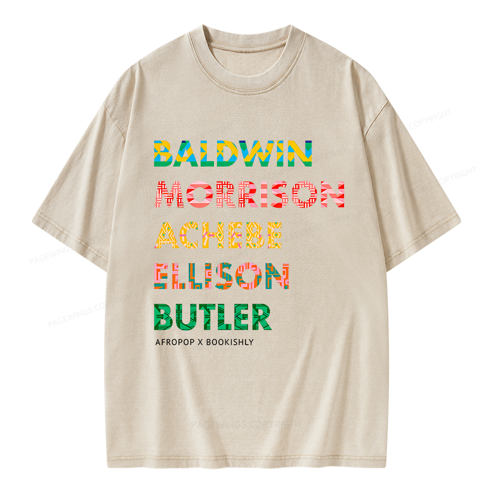 Pagewings Afropop X Bookishly Unisex Washed T-shirt