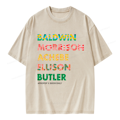 Pagewings Afropop X Bookishly Unisex Washed T-shirt