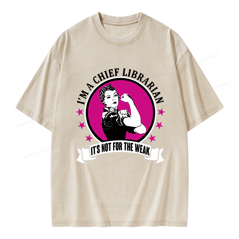 Pagewings Chief Librarian on Women's T-Shirt Unisex Washed T-shirt