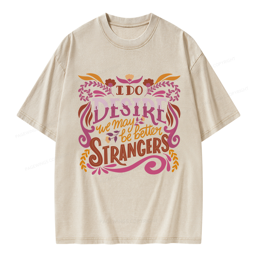 Pagewings Better Strangers Unisex Washed T-shirt