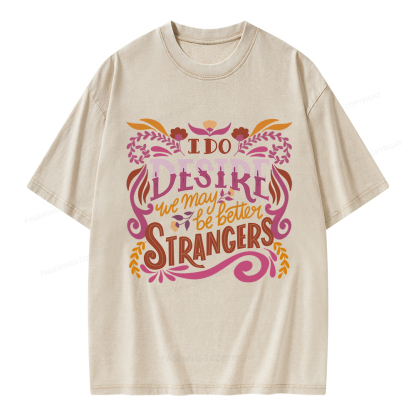 Pagewings Better Strangers Unisex Washed T-shirt