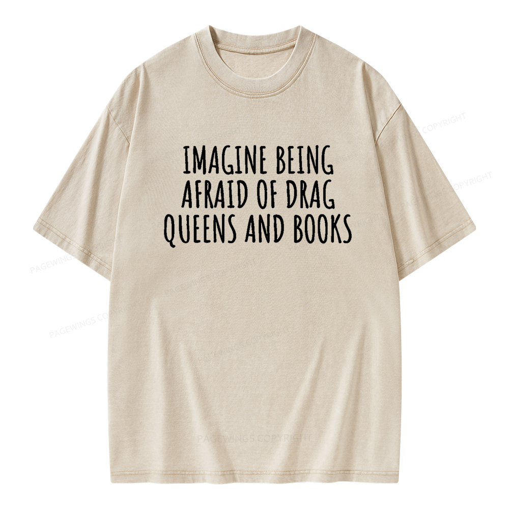 Pagewings Funny Liberal Shirt Unisex Washed T-shirt