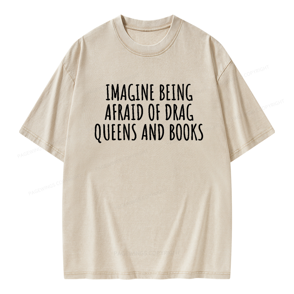 Pagewings Funny Liberal Shirt Unisex Washed T-shirt