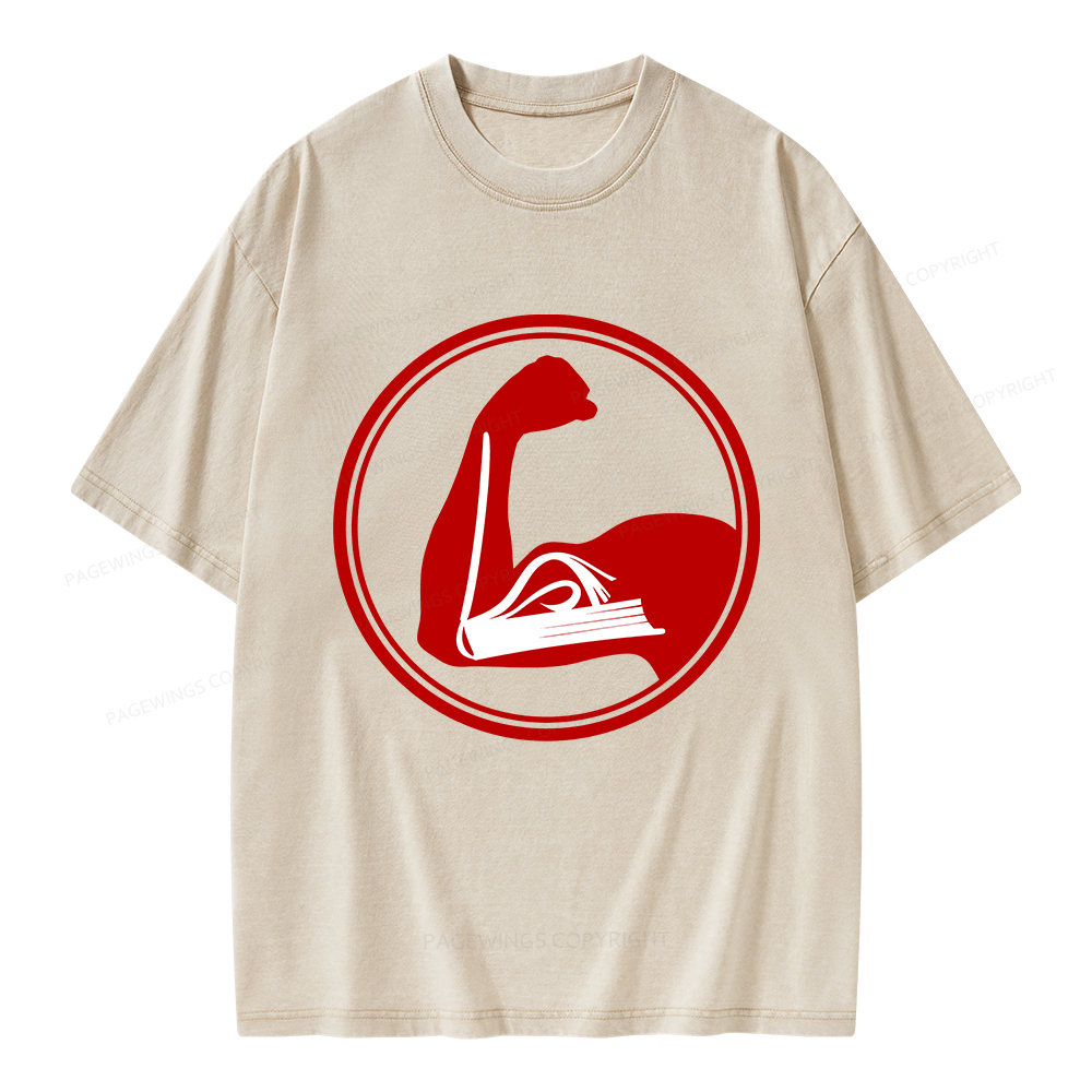 Pagewings Book Lovers Unisex Washed T-shirt