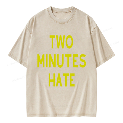 Pagewings Two Minutes Hate From 1984 Unisex Washed T-shirt