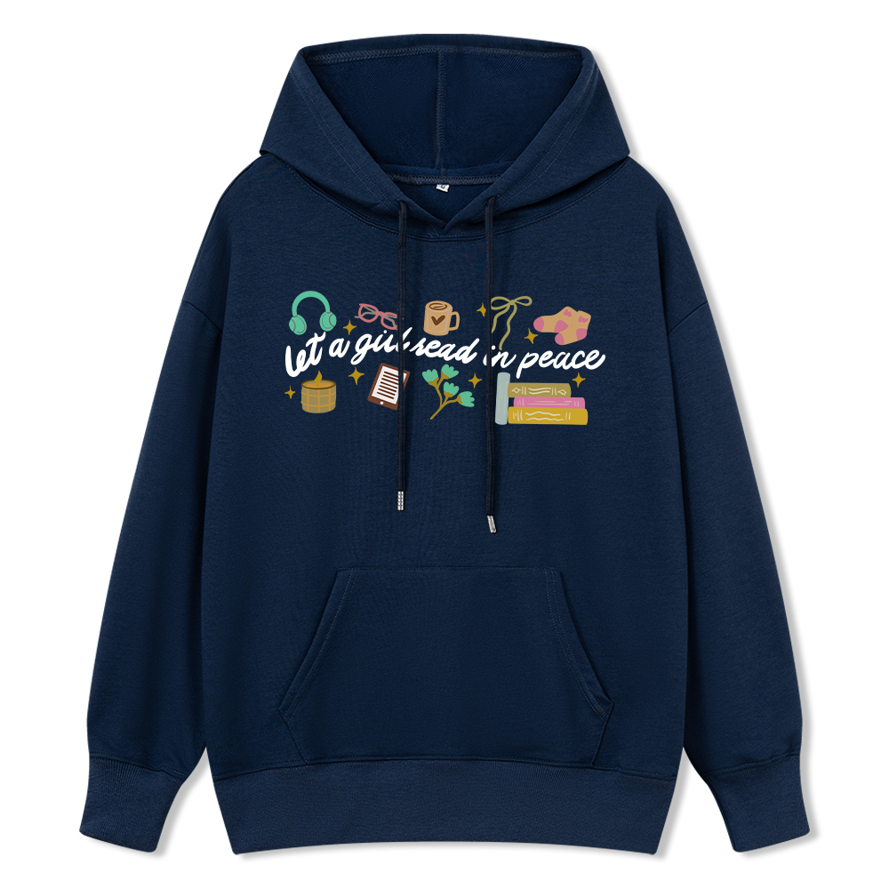 Pagewings Let a Girl Read in Peace Unisex Classic Hoodie
